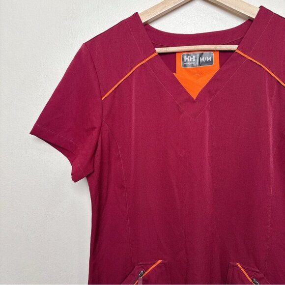 Helly Hansen Womens Medium Workwear Fooler V Neck Back Pleat Scrub Top - Picture 6 of 14